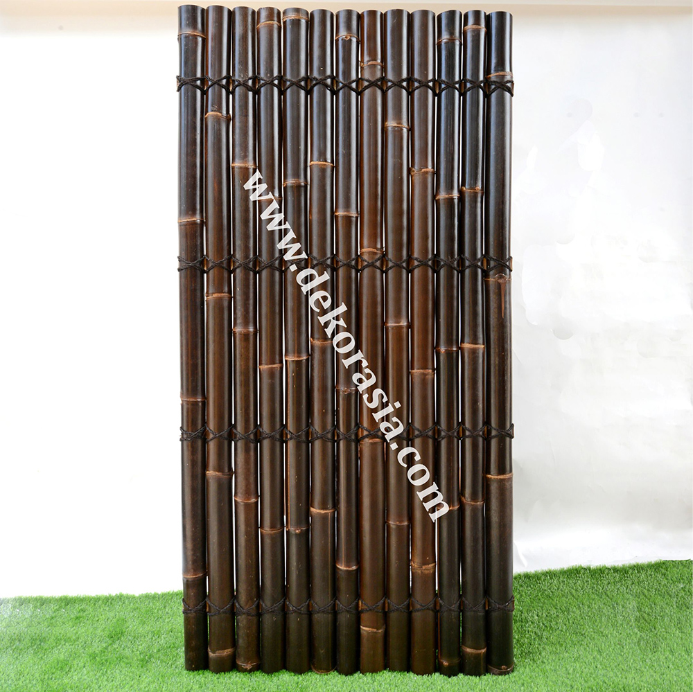 High Quality Black Bamboo Half Bamboo Fence, Bamboo Panels, Black bamboo for garden fence